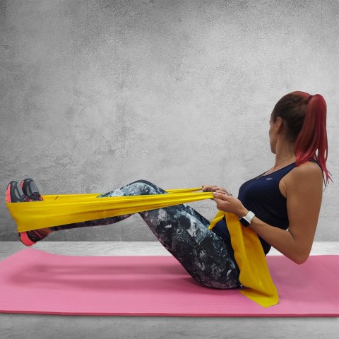 Guma Fitness Profit Light 120x15x0,35cm żółta DK 2227 PROfit