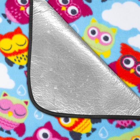 Koc piknikowy Spokey OWL Sowy 180cmx210cm 835240 Spokey