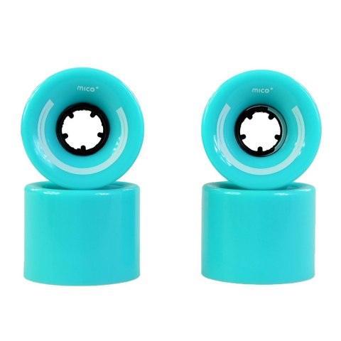 Kółka Mico do deskorolki plastikowej 60x45mm 4szt j.niebieski Mico