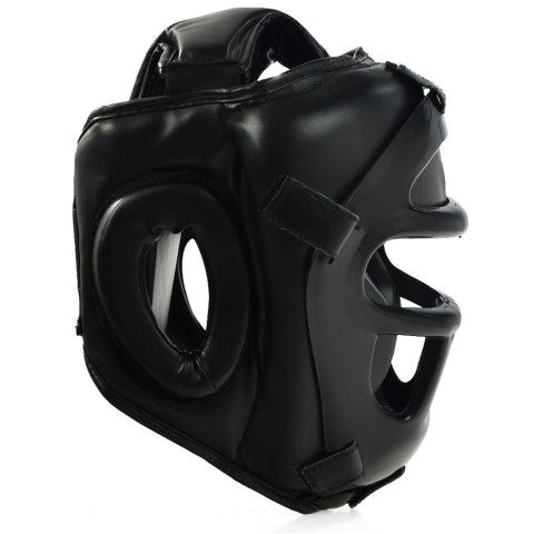 Kask bokserski z kratą Profight 703 PU czarny senior PROfight