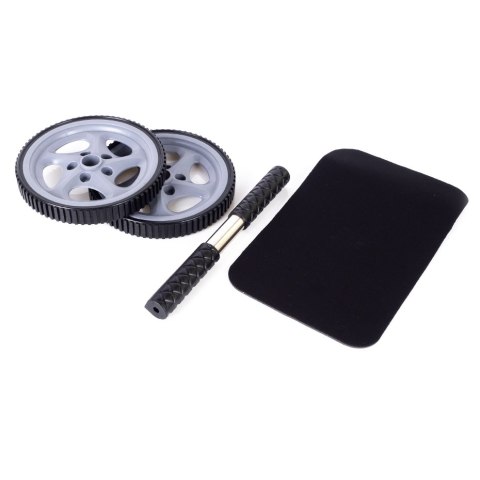 Kółko do ćwiczeń Profit z matą szaro-czarne DK 3218N PROfit