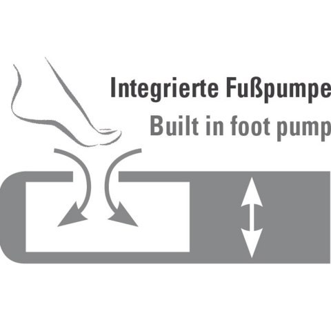 Materac welurowy dwuosobowy High Peak Comfort Plus szary 40025 High Peak
