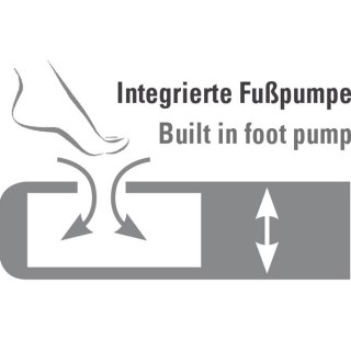 Materac welurowy dwuosobowy High Peak King Comfort Plus szary 40027 High Peak