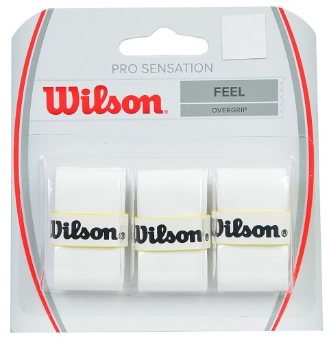 Owijka Wilson Pro Sensation Feel Overgrip 3 szt. biała WRZ4010WH Wilson