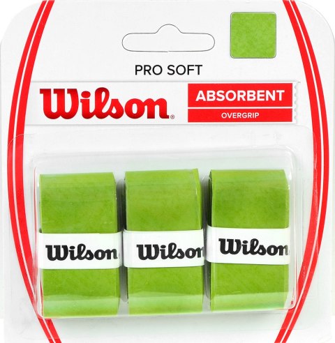 Owijka Wilson Pro Soft Absorbent Overgrip zielona 3szt WRZ4040LI Wilson