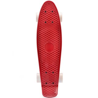 Deskorolka Meteor plastikowa czerwono-biała 22630 Meteor