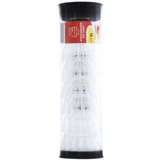 Lotki do badmintona plastikowe TB017 Teloon SMJ 6 szt. białe Smj