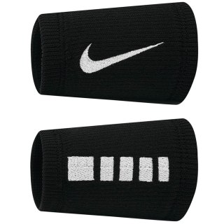Frotki na nadgarstek Nike Elite Doublewide Wristbans 2 szt. czarno-białe N1006700010OS Nike
