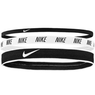 Opaski na włosy Nike Mixed Width Headbands 3 szt. czarno-białe N0002548930OS Nike