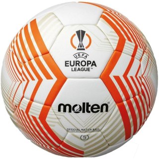 Piłka nożna Molten Fifa Official UEFA Europa League Acentec biało-pomarańczowa F5U5000-23 Molten
