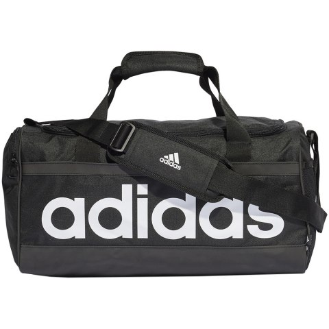 Torba adidas Essentials Linear Duffel Medium czarno-biała HT4743 Adidas