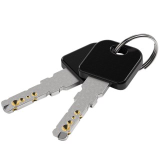 Zapięcie rowerowe Gerda linka, korpus okrągły, osłona klucza czarna Flex 1500/10T Gerda