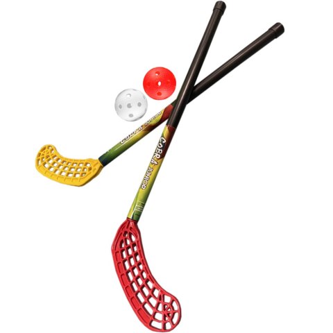 Zestaw do unihokeja Azetx Cobra Junior 2 kije+2 piłki bez owijki 62cm AZETX