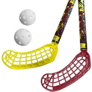 Zestaw do unihokeja Azetx Cobra Junior 2kije+2piłki bez owijki 87cm AZETX
