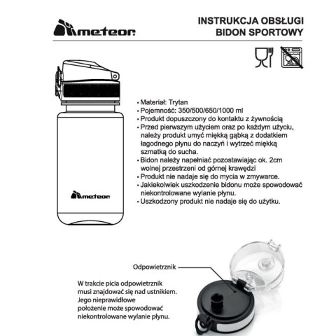 Bidon Meteor 500 ml granatowy 74588 Meteor