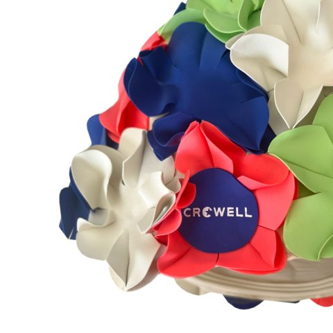 Czepek pływacki Crowell Kwiaty Flower kolorowy kol.5 Crowell
