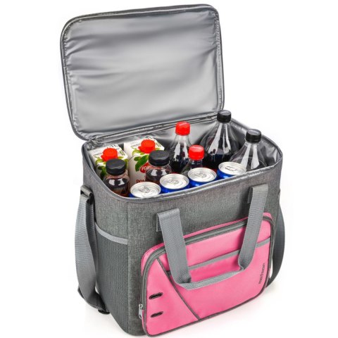 Torba termiczna Meteor Frosty 30L różowo-szara 74640 Meteor
