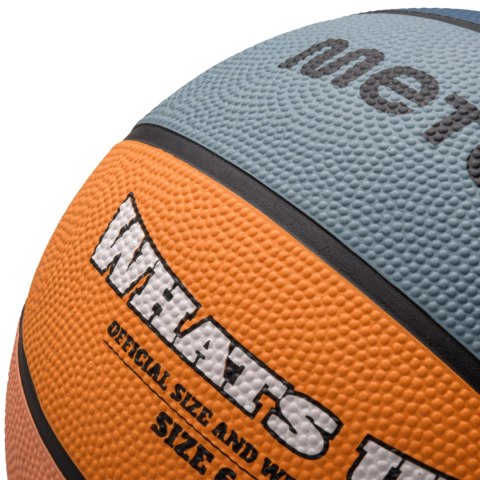 Piłka koszykowa Meteor What's Up morski-pomarańczowa 16798 Meteor