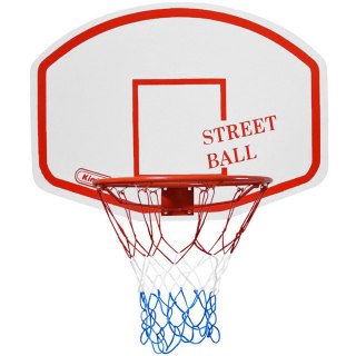 Tablica do koszykówki Kimet Street Ball+obręcz biało-czerwona Kimet