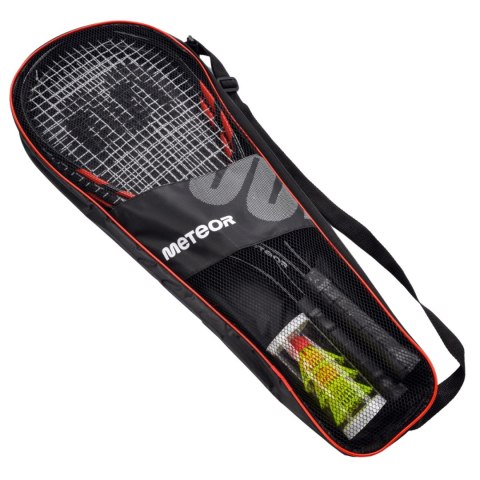 Zestaw do speed badmintona Meteor 2 rakietki aluminiowe, 3 lotki 16839 Meteor