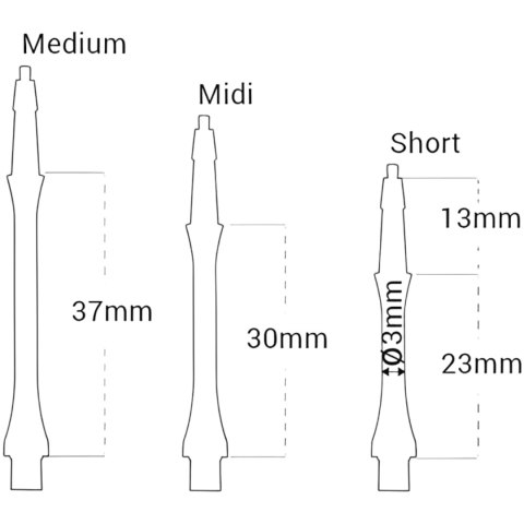Harrows Shaft Clik Slim medium Harrows
