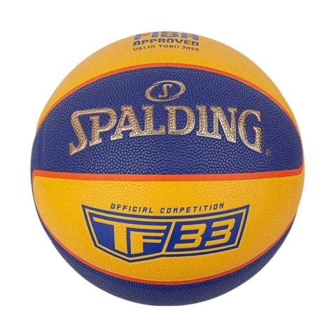 Piłka do koszykówki Spalding Official TF-33 żółto-niebieska 76862Z Spalding