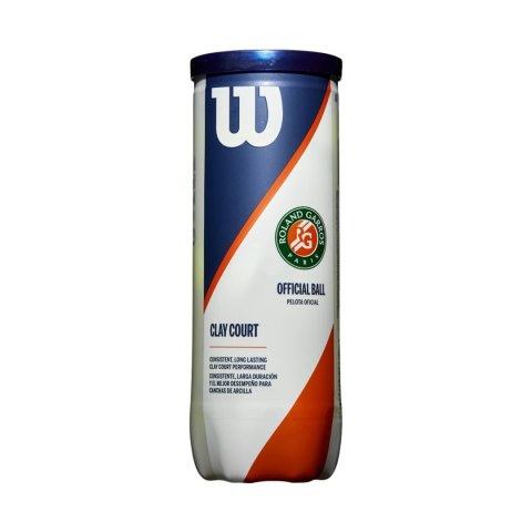 Piłki do tenisa ziemnego Wilson Roland Garros Clay Court 3 szt. WRT125000 Wilson
