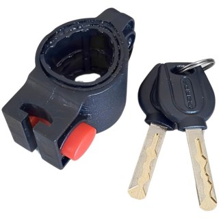 Zapięcie rowerowe Gerda linka z uchwytem transportowym szaro-czarne Grey Flex 1500/10V OSFL0150010 B3V2XP Gerda