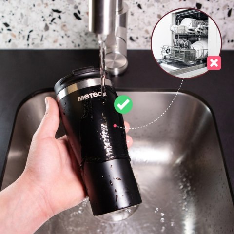 Kubek termiczny Meteor 480 ml czarny 17245 Meteor