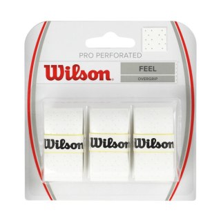 Owijka Wilson Pro Perforated Feel Overgrip biała 3 szt. WRZ4005WH Wilson