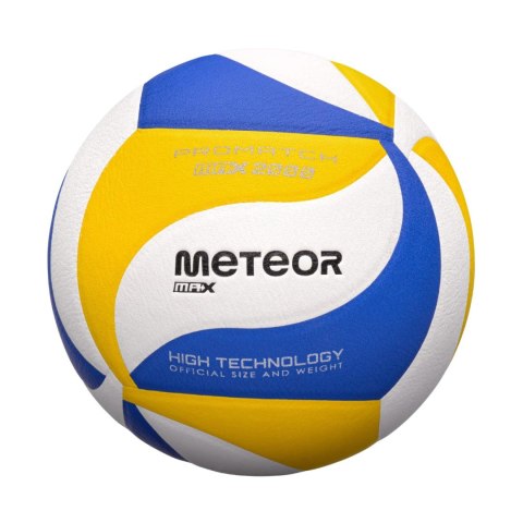 Piłka siatkowa Meteor Max 2000 niebiesko-żółto-biała 17409 Meteor