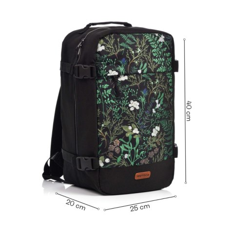 Plecak kabinowy Meteor Hermod 20 l Verdant czarno-zielony 16878 Meteor