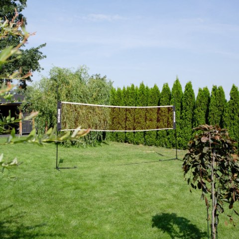 Siatka do badmintona, tenisa, siatkówki 3w1 + słupki Meteor 5.1 x 2.2 m 17602 Meteor