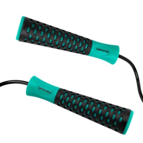 Skakanka z łożyskami Spokey Candy Rope czarno-zielona 943631 Spokey