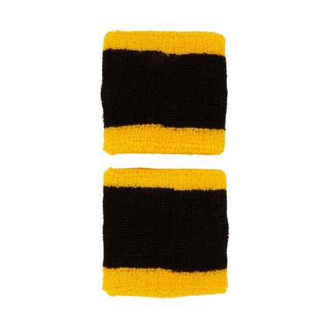 Frotki na rękę Nike Swoosh Wristbands 2 szt. czarno-żółte N1012405009OS Nike