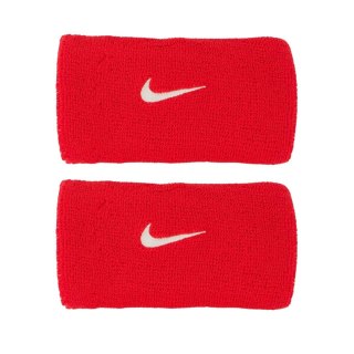 Frotki na rękę Nike Swoosh Wristbands 2 szt. czerwone N1012406610OS Nike
