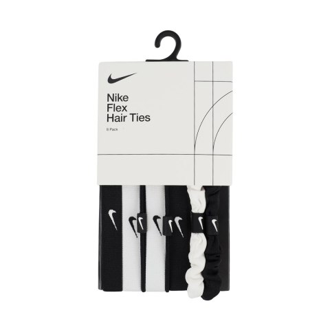 Gumki do włosów Nike Flex Hair Ties 8 szt. biało-czarne N1011934127OS Nike