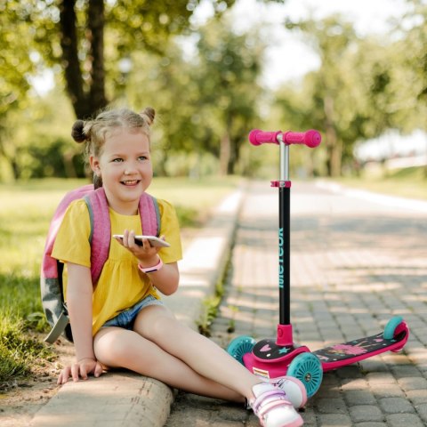 Hulajnoga Meteor trójkołowa Funny różowa 17748 Meteor