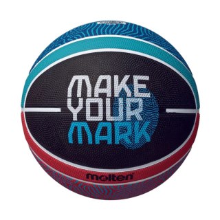 Piłka koszykowa Molten Fiba Replika czarno-niebiesko-czerwona B7G2000-E5Z ME2025 Molten