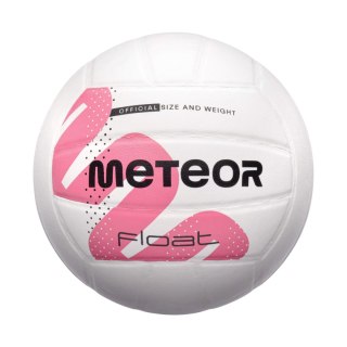 Piłka siatkowa Meteor Pvc biało-różowa 17411 Meteor