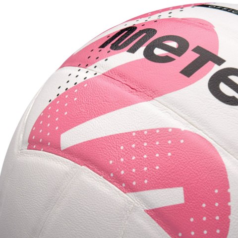Piłka siatkowa Meteor Pvc biało-różowa 17411 Meteor