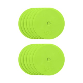 Znaczniki pola płaskie okrągłe Smj 12 szt. zielone ZPO-G Smj