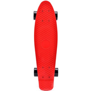 Deskorolka Meteor plastikowa czerwono-czarna 22626 Meteor