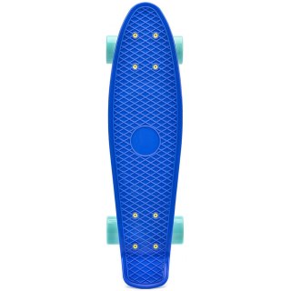 Deskorolka Meteor plastikowa niebiesko-błękitno-żółta 22629 Meteor