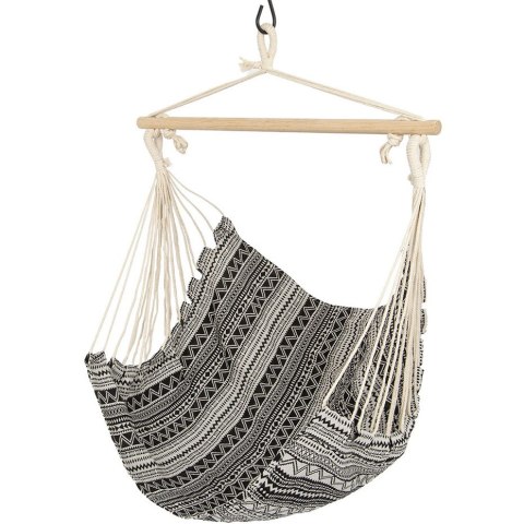 Hamak fotel brazylijski 100x100 Etno czarno-biały 1029634 Royokamp