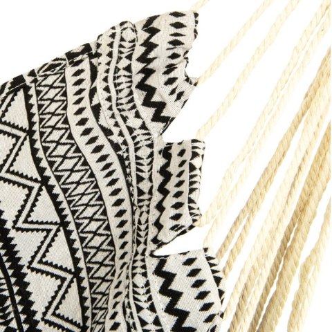 Hamak fotel brazylijski 100x100 Etno czarno-biały 1029634 Royokamp