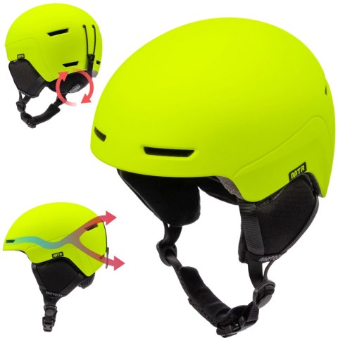 Kask narciarski Meteor Avalo M 55-58 cm neonowy żółty 17289 Meteor