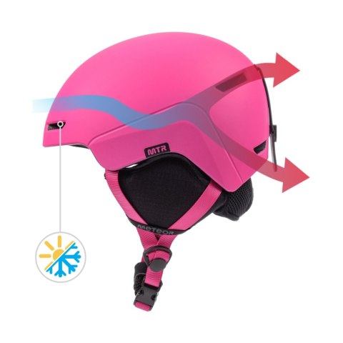Kask narciarski Meteor Avalo M 55-58 cm różowy 17287 Meteor