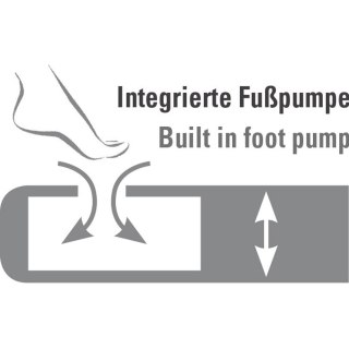Materac welurowy jednoosobowy High Peak Single Comfort Plus szary 40023 High Peak