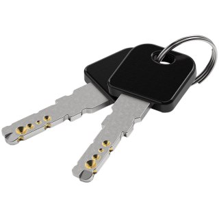 Zapięcie rowerowe Gerda linka, korpus okrągły, czarne Flex 1500/12T Gerda